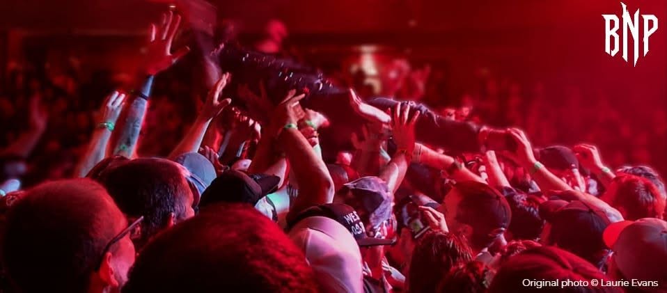 A live crowd at a Broken Neck Promotions event